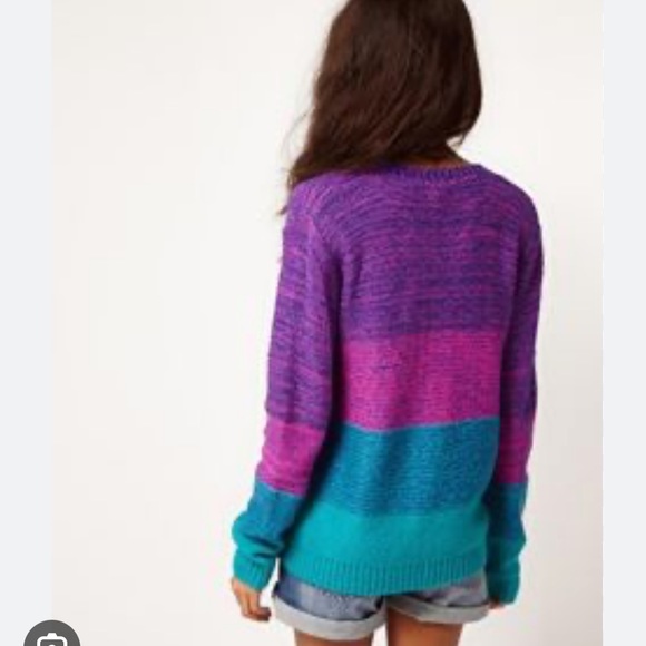 ASOS Bright Boyfriend Space Dye Sweater - Picture 2 of 9